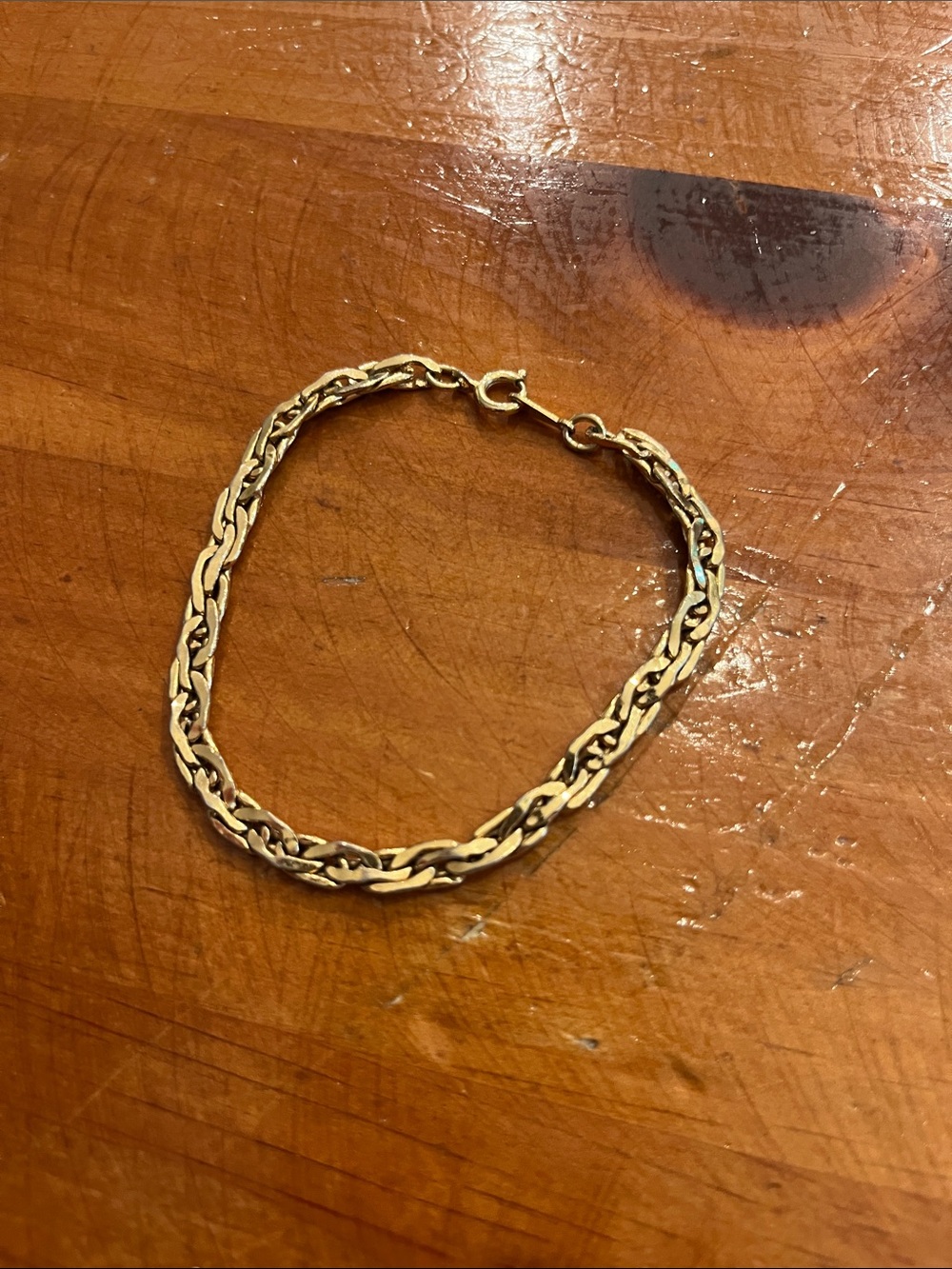 Avon Gold-Tone Woven Link Bracelet